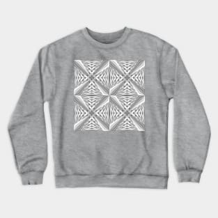 Gray Geometric Star Crewneck Sweatshirt